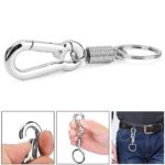 Carabiner Gantungan Kunci Karabiner Stainless Steel Multifungsi - silver