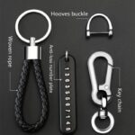 Keychain Gantungan Kunci Tag Buckle - Hitam - Image 4