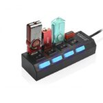 Kabel Colokan USB Hub On Off 4 Port dengan Lampu LED  - 4 port - Image 2