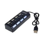 Kabel Colokan USB Hub On Off 4 Port dengan Lampu LED  - 4 port - Image 3