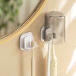 Tempat Sikat Gigi Gantung Tempel Dinding Serbaguna - Image 2