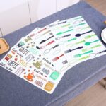 Tatakan Piring Alas Makan Anti Panas Alas PVC Motif Unik - Sendok Coklat - Image 3