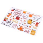 Tatakan Piring Alas Makan Anti Panas Alas PVC Motif Unik - Sendok Coklat - Image 5