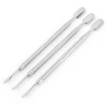 Alat Pendorong Kutikula dengan 2 Kepala Stainless Steel Anti Karat -  - Image 2