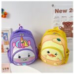 Tas Backpack Ransel Kecil Lucu Anak Wanita Korea 3d Unicorn  - Pink Unicorn - Image 2