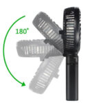 Kipas Angin Mini Handy Lipat Rechargeable Portable 2000mAh - putih - Image 4