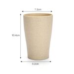 Set 4 Gelas Wheat Straw Anti Banting Warna Warni - Image 5