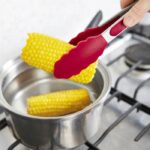 Alat Penjepit Capitan Makanan Kue Roti Bakpao Mie Silicone Stainless - Image 3