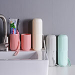 Tempat Set Sikat Gigi Portable Untuk Traveling Praktis - hijau