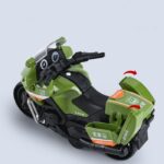 Mainan Motor Tarik Polisi Die Cast Untuk Anak Laki-Laki - Moto Putih - Image 3