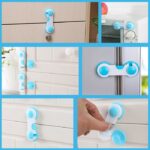 Pengaman Pintu Kulkas dan Laci Baby Safety Lock Minimalis - Biru - Image 3