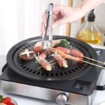 Alat Pemanggang Daging BBQ Bulat 32Cm Portable Ala Korea - Image 2
