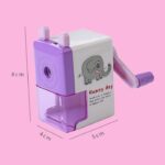 Pengserut Rautan Pensil Putar Warna Warni Dengan Karakter - Green - Image 3