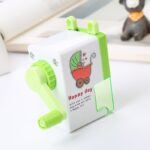 Pengserut Rautan Pensil Putar Warna Warni Dengan Karakter - Green - Image 4