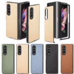 Carbon Hard Case Premium Untuk Samsung Galaxy Z Fold 3 - Coklat - Image 3