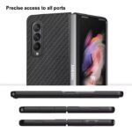 Carbon Hard Case Premium Untuk Samsung Galaxy Z Fold 3 - Coklat - Image 5