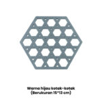 Alas Anti Panas Ramah Lingkungan Tatakan Panci Panas Multifungsi - Hijau