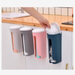  Dispenser Kantong Plastik Estetik Tanpa Bor 31.5 x 10 x 9.5cm - hitam - Image 2