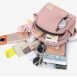 Tas Wanita Ransel Kulit Korea Kekinian Import Tali Slempang 2in1 - hitam - Image 5