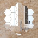 Stiker Cermin Tempel Dinding Sticker Wall Mirror Hexagonal - Hexagonal - Image 2