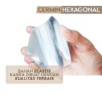 Stiker Cermin Tempel Dinding Sticker Wall Mirror Hexagonal - Hexagonal - Image 4
