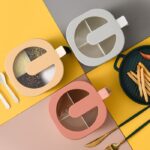 Tempat Bumbu Dapur Wadah Plastik Minimalis 4 In 1 Bonus Sendok - Abu - Image 3