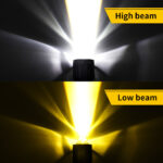 Lampu Laser Alumunuim Foil D2 H4 LED Low 200 Watt 9V-24V - putih kuning - Image 5