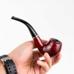 Pipa Filter Rokok Cangklong Kayu Ukir Popeye Chung Feng - urat