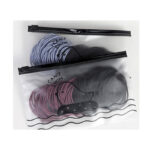 Ikat Rambut Karet Korea Warna Warni 100pcs Dengan Pouch - mix pastel