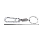 Carabiner Gantungan Kunci Karabiner Stainless Steel Multifungsi - hitam - Image 4