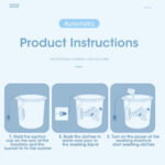 Mesin Cuci Portable USB Ultrasonic Mini  -  - Image 5