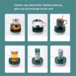 Set Gelas Keramik Cangkir Mug Listrik Portable - Hijau - Image 3