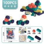 Mainan Balok Susun Plastik Building Block Brick isi 100 - 100 Pcs - Image 4