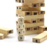 Mainan Jenga Tower Angka Black Uno Balok Dadu - - Image 2