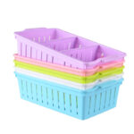 Rak Plastik Serbaguna Partisi Sekat Multifungsi Untuk Penyimpanan - pink - Image 4