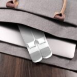 Laptop Stand Lipat Holder Portable Anti Slip Dan Stabil - pink - Image 3