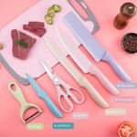 Pisau Dapur Set Warna Kitchen Knife Peeler 6in1 - Image 2