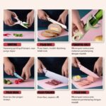 Pisau Dapur Set Warna Kitchen Knife Peeler 6in1 - Image 4
