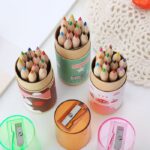 Pensil Warna Kayu 12 Warna Dengan Serutan Dan Box Karakter - Green Bear - Image 2