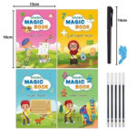 Sank Magic Book Practice Copy Book 4 in 1 Bahasa Inggris Arabic Hijriyah Hijaiyah - inggris - Image 3