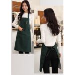 Apron Celemek Dapur Waterproof Anti Minyak untuk Masak - cream - Image 2
