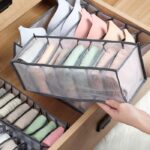 Storage Organizer Pakaian Dalam Serbaguna dengan Sekat untuk Lemari - 7 tempat abu - Image 3
