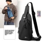 SlingBag LBX Medium CrossBody Stylish dan Fungsional - hitam - Image 2