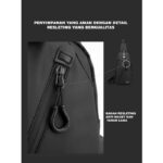 SlingBag LBX Medium CrossBody Stylish dan Fungsional - hitam - Image 5