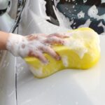 Sponge Busa Cuci Mobil Motor Piring Kuning Foam Wash  - 