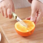 Pisau Dapur Lipat Potong Dan Kupas Buah Multifungs Kecil - biru - Image 4