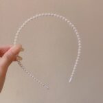 Bando Headband Mutiara Permata Elastis dan Nyaman Korea -  - Image 3