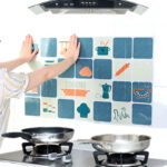 Stiker Wallpaper Anti Minyak dan Panas untuk Dapur - hijau tua - Image 4