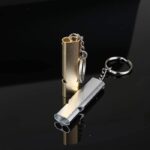 Gantungan Kunci Peluit Alumunium Emergency Whistle Keychain - 