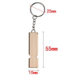 Gantungan Kunci Peluit Alumunium Emergency Whistle Keychain -  - Image 2